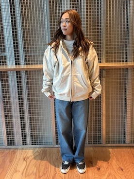 「Saturdays NYC（サタデーズ ニューヨークシティ ）のアイテム」を使った、SAYAさん（レディース・158cm）の春コーディネート