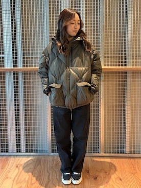 「Saturdays NYC（サタデーズ ニューヨークシティ ）のアイテム」を使った、SAYAさん（レディース・158cm）の冬コーディネート