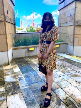 「SpRay（スプレイ）のアイテム（ワンピース/ドレス）」を使った、🥀 Mayさん（レディース・155cm）の夏コーディネート