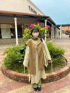 「ショッピング」｜「アイテム（ワンピース/ドレス）」を使った、ゆゆ🦭さん（レディース・148cm）の春コーディネート