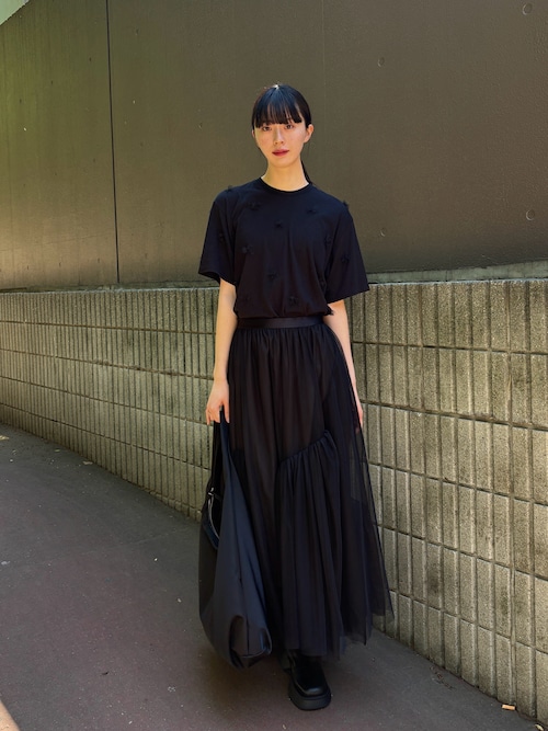 Lig. tulle skirt black チュールスカート 黒