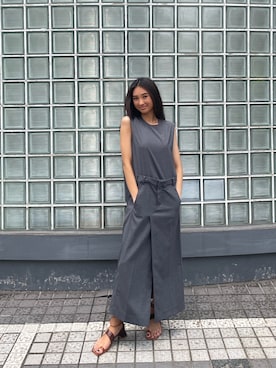 「雨」｜「アイテム（ワンピース/ドレス）」を使った、micpr staffさん（レディース・170cm）の夏コーディネート