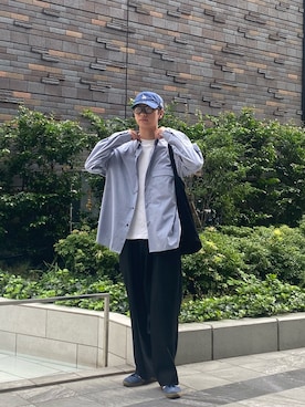 「URBAN RESEARCH DOORS（アーバンリサーチドアーズ）のSTILL BY HAND　Oversized shirts（シャツ/ブラウス）」を使った、Yamamoto Shuma さん（メンズ・177cm）の秋コーディネート