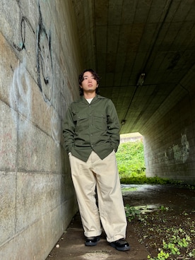 「Danner（ダナー）のアイテム」を使った、Kenyaさん（メンズ・155cm）の秋コーディネート