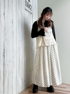 「モノートーン」｜はらみさん（レディース・157cm）の春コーディネート