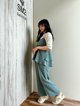 「アイテム（ドレスシューズ、ベージュ系）」を使った、はらみさん（レディース・157cm）の春コーディネート