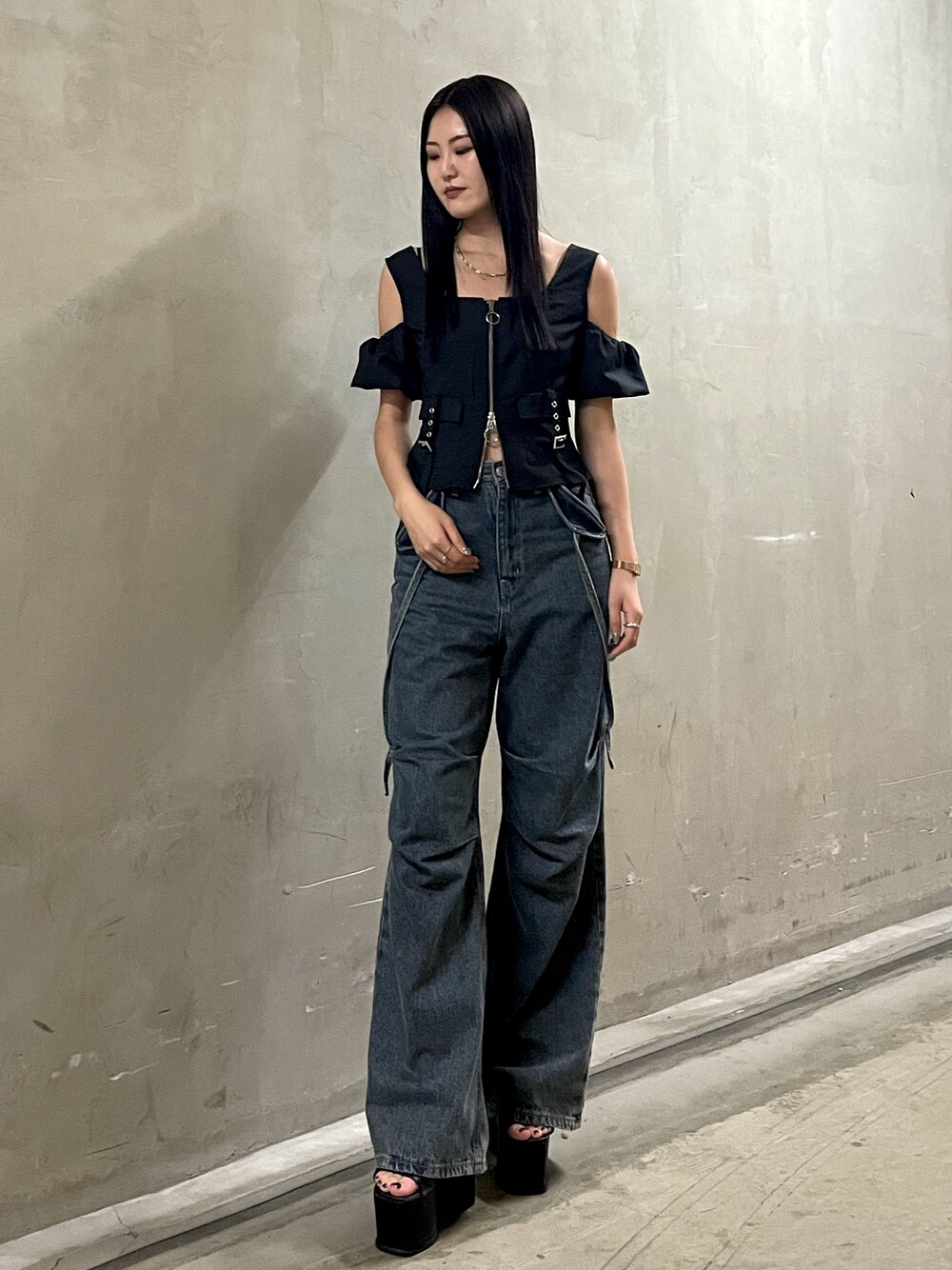 EMODA トップス&パンツセット EMODA（エモダ）の「ショートシャツ×ワイドパンツ セットアップ