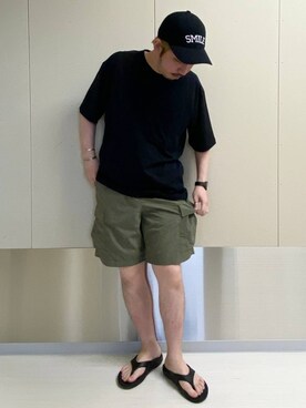 「アイテム（帽子）」を使った、はりー@Smileさん（メンズ・170cm・30代）の夏コーディネート