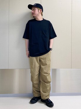 「アイテム（帽子）」を使った、はりー@Smileさん（メンズ・170cm・30代）の夏コーディネート