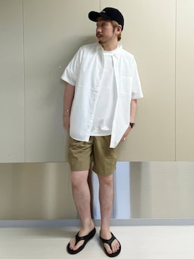 「アイテム（帽子）」を使った、はりー@Smileさん（メンズ・170cm・30代）の夏コーディネート