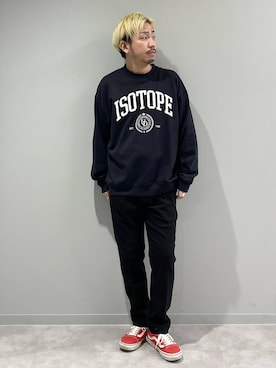 「アイテム（スウェット）」を使った、はりー@Smileさん（メンズ・170cm・30代）の冬コーディネート