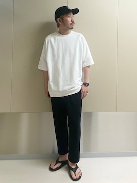 「アイテム（帽子）」を使った、はりー@Smileさん（メンズ・170cm・30代）の夏コーディネート