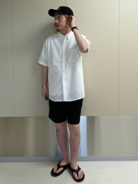 「アイテム（帽子）」を使った、はりー@Smileさん（メンズ・170cm・30代）の夏コーディネート