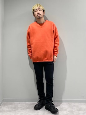 「アイテム（スウェット）」を使った、はりー@Smileさん（メンズ・170cm・30代）の冬コーディネート
