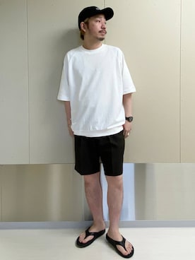 「アイテム（帽子）」を使った、はりー@Smileさん（メンズ・170cm・30代）の夏コーディネート