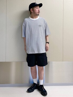 「アイテム（帽子）」を使った、はりー@Smileさん（メンズ・170cm・30代）の夏コーディネート