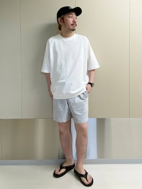 「アイテム（帽子）」を使った、はりー@Smileさん（メンズ・170cm・30代）の夏コーディネート