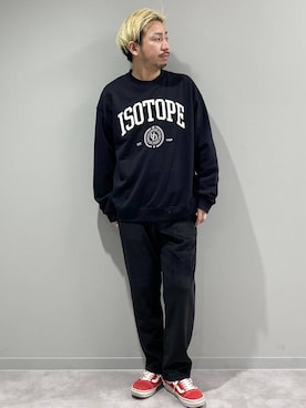 「アイテム（スウェット）」を使った、はりー@Smileさん（メンズ・170cm・30代）の冬コーディネート