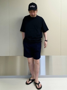 「アイテム（帽子）」を使った、はりー@Smileさん（メンズ・170cm・30代）の夏コーディネート