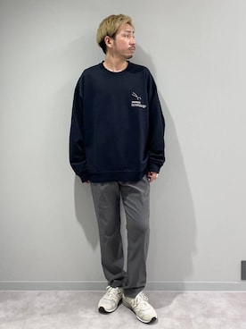 「アイテム（スウェット）」を使った、はりー@Smileさん（メンズ・170cm・30代）の秋コーディネート