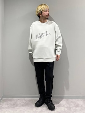 「アイテム（スウェット）」を使った、はりー@Smileさん（メンズ・170cm・30代）の冬コーディネート