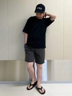「アイテム（帽子）」を使った、はりー@Smileさん（メンズ・170cm・30代）の夏コーディネート
