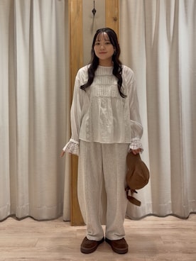 「Samansa Mos2（サマンサ モスモス）のアイテム（帽子）」を使った、ことことさん（レディース・152cm）の春コーディネート