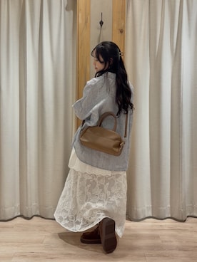 「Samansa Mos2（サマンサ モスモス）のアイテム（バッグ）」を使った、ことこさん（レディース・152cm）の春コーディネート