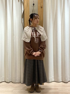 ことこさん（レディース・152cm・10代）の冬コーディネート