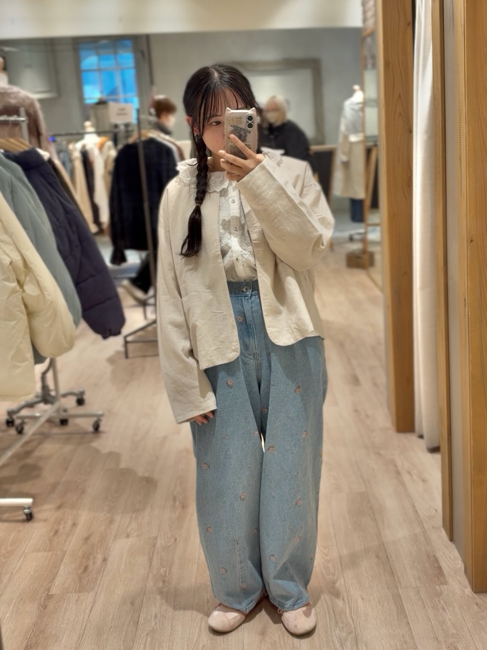 新色追加》【オーガニックコットン】デニムバレルパンツを使った人気 