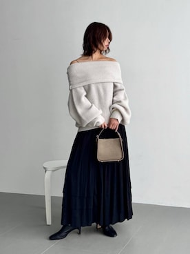 「アイテム（MA-1）」を使った、kanaさん（レディース・163cm）の秋コーディネート