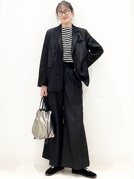 「アイテム（ソックス/靴下）」を使った、maiさん（レディース・167cm）の秋コーディネート