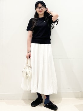 「SMELLY（スメリー）のアイテム（帽子）」を使った、maiさん（レディース・167cm）の春コーディネート