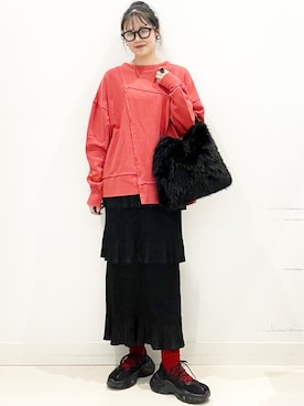 「アイテム（ファッション雑貨）」を使った、maiさん（レディース・167cm）の秋コーディネート