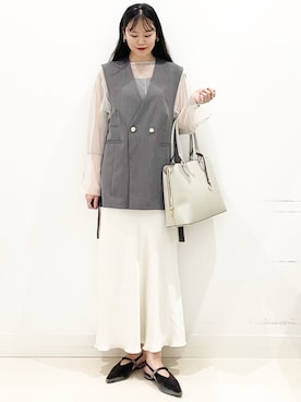 「アイテム（カチューシャ）」を使った、maiさん（レディース・167cm）の秋コーディネート
