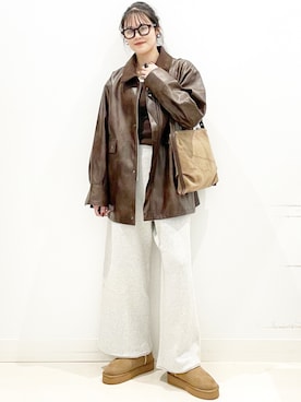 「アイテム（ジャケット/アウター）」を使った、maiさん（レディース・167cm）の秋コーディネート