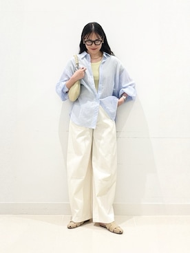 「アイテム（ハンドバッグ）」を使った、maiさん（レディース・167cm）の夏コーディネート