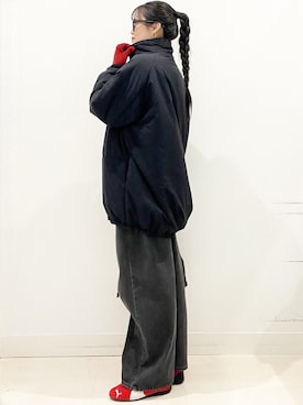 「アイテム（その他アウター）」を使った、maiさん（レディース・167cm）の冬コーディネート