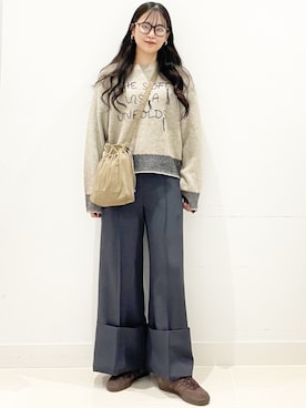 「アイテム（ショルダーバッグ）」を使った、maiさん（レディース・167cm）の秋コーディネート