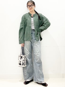 「アイテム（ファッション雑貨）」を使った、maiさん（レディース・167cm）の秋コーディネート