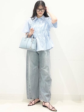 「アイテム（ピアス（両耳用））」を使った、maiさん（レディース・167cm）の夏コーディネート