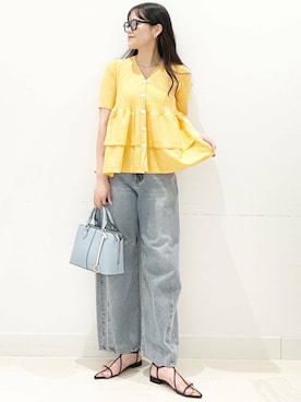 「SMELLY（スメリー）のアイテム（ピアス（両耳用））」を使った、maiさん（レディース・167cm）の夏コーディネート