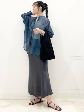 「アイテム（カチューシャ）」を使った、maiさん（レディース・167cm）の夏コーディネート