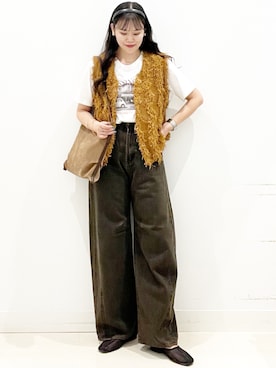 「アイテム（カチューシャ）」を使った、maiさん（レディース・167cm）の秋コーディネート