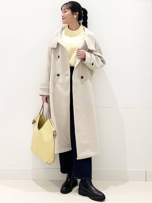 新品タグ付き　スタンドカラーロングコート　SENSEOFPLACE SENSE OF PLACE｜スタンドカラーロングコート | Rakuten Fashion