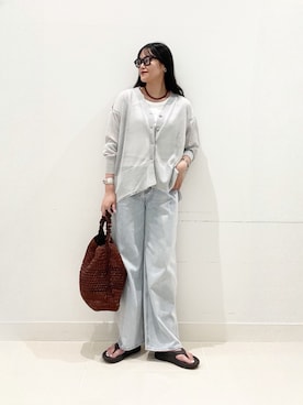 「SMELLY（スメリー）のアイテム」を使った、maiさん（レディース・167cm）の夏コーディネート
