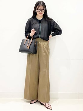 「アイテム（メガネ）」を使った、mai49さん（レディース・167cm）の夏コーディネート