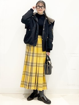 「アイテム（ブルゾン）」を使った、maiさん（レディース・167cm）の秋コーディネート