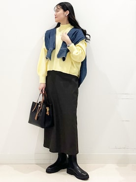 「アイテム（カチューシャ）」を使った、maiさん（レディース・167cm）の秋コーディネート