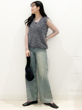 「アイテム（その他トップス、シルバー系）」を使った、maiさん（レディース・167cm）の秋コーディネート